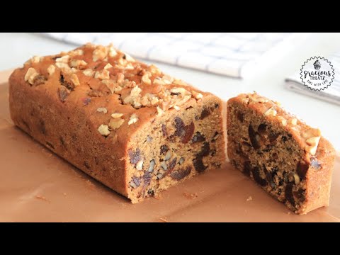 Delicious Dates & Walnut Moist Cake Recipe