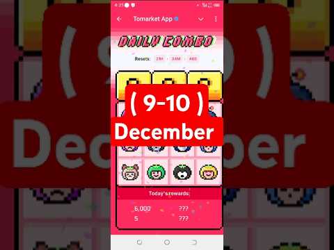 🍅Tomarket Airdrop Combo 9 December | Tomarket Daily Combo Today | Tomarket Secret Combo Today