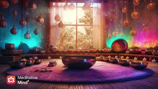 963Hz + 639Hz 》HEALING FREQUENCIES of GOD & HEART CHAKRA  》Tibetan Singing Bowl Soundscapes