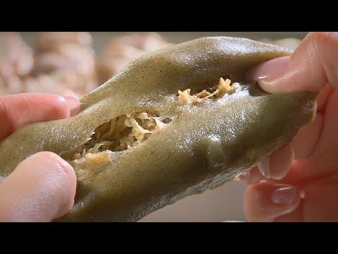 九份老街排隊名店 草仔粿 - 台灣美食│Hakka Rice Cake│Caozaiguo - Taiwanese Food