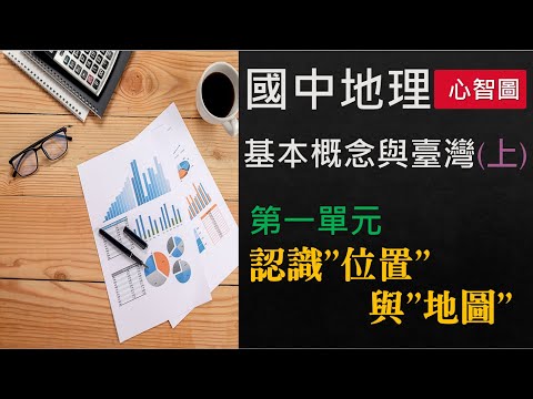 國一(上)社會→地理科★基本概念與臺灣(上)★第一單元 認識位置與地圖＊複習★背誦★記憶【動態心智圖】