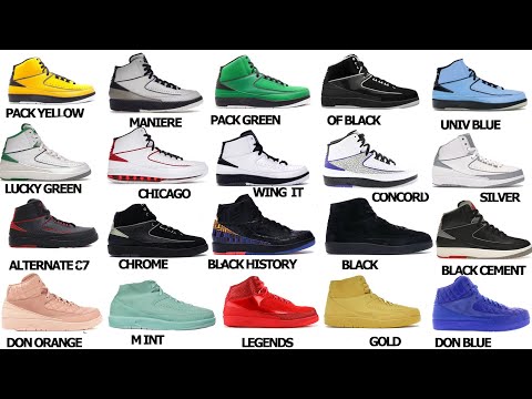 EVERY AIR JORDAN 2 WITH NAMES FROM 1986_2025