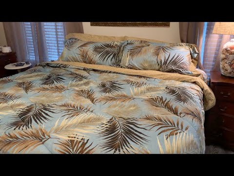 Lauren Cole's Secret to a Tropical Oasis in Your Bedroom ~ Tropical Comforter Set