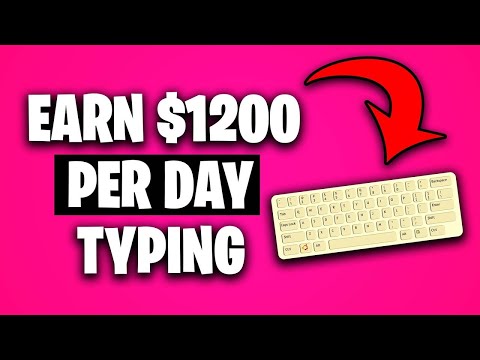 Earn $1200 Per Day!! TYPING Words [Make Money Online] #Shorts