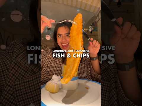 London’s most expensive fish & chips - would you pay £37 for that? #londonfood #fishandchips