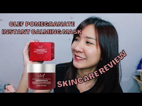 CLEF Pomegranate Instant Calming Mask Review | First Impression | Skincare 2023