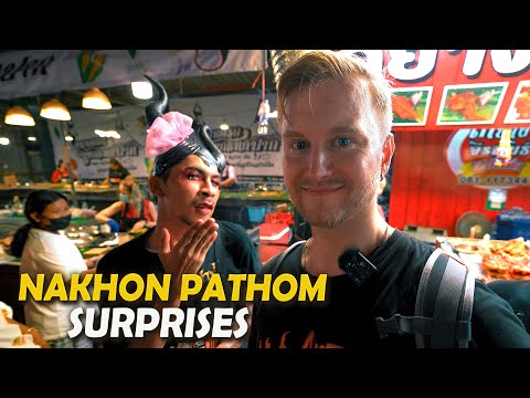 Surprises in Nakhon Pathom / Street Food Hunt at Night / Massive Festival in Thailand 2022