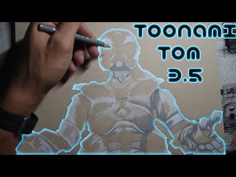 Timelapse Drawing Toonami's Tom 3.5