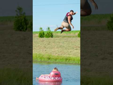 INSANE rope swing fail