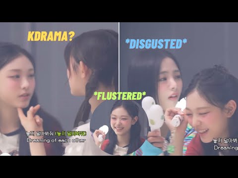 Minji’s hilarious reaction to Danielle & Haerin