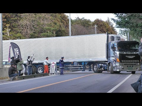 快音マニ割り⤴️⤴️トレーラーの見事な右折退場⤴️⤴️【退場①】アカツキチャリティ撮影会 2024