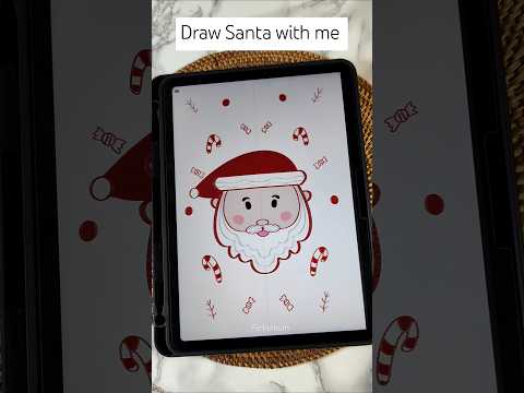 Procreate illustration santa