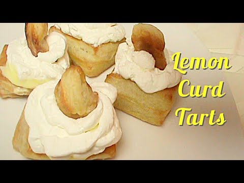 How to Make Lemon Tarts with Lemon Curd and Puff Pastry