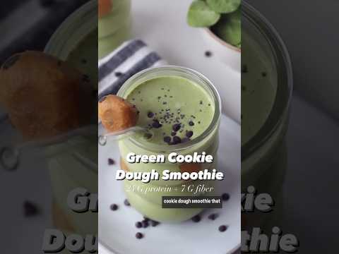 GREEN COOKIE DOUGH SMOOTHIE | Protein Smoothie Recipe