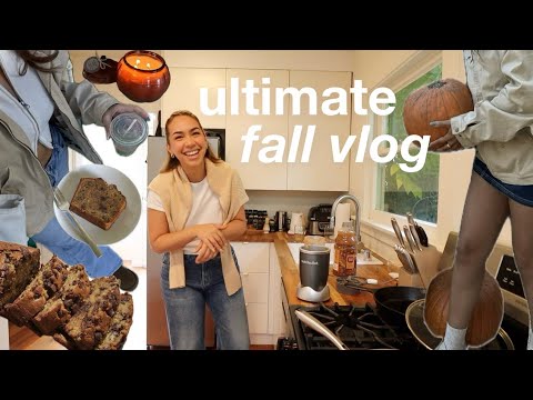 getting in the fall spirit! (banana bread, workout routine, apple matcha + more)