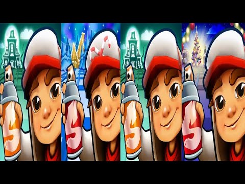 Subway Surfers Halloween 2023 VS 2024 VS Subway Surfers Christmas 2023 VS 2024 Gameplay  HD