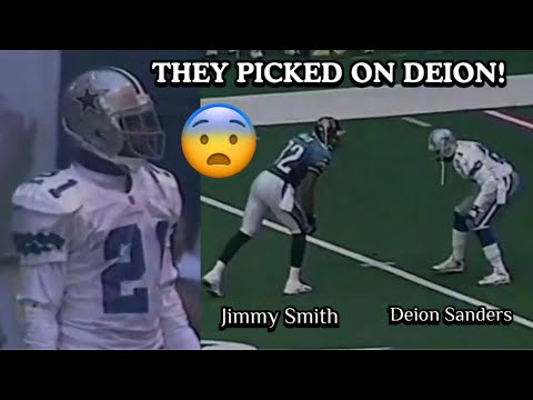 Deion Sanders Vs Jimmy Smith & Keenan McCardell 😨 THEY PICKED ON DEION! (WR Vs CB) 1997