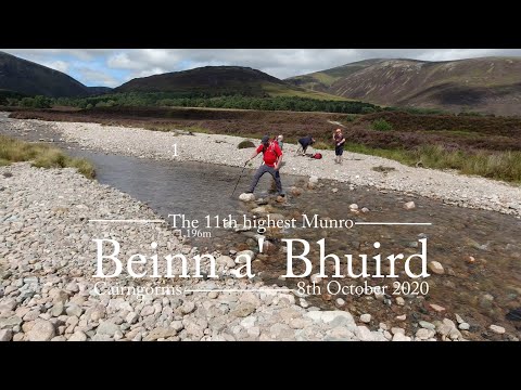 River crossing and being eaten alive by the Scottish Midge on Beinn a'Bhuird