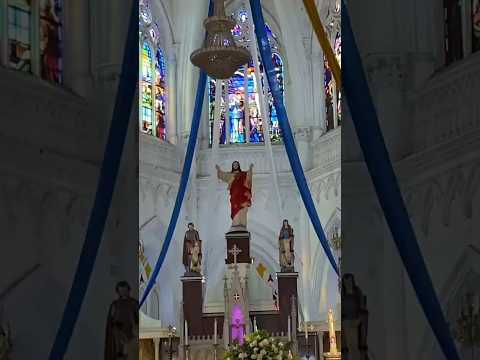 Inside St. Philomena’s Cathedral, in Mysuru, Karnataka, where a wedding was taking place!