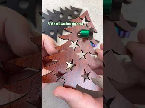 Find the correct way to pack the stars into the Tannenbaum Elox. #puzzles