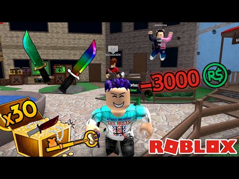 Spending 3,000 ROBUX on MYSTERY KEYS (Murder Mystery 2)