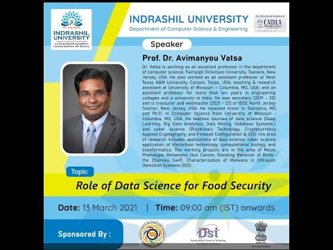 Role of Data Science for Food Security