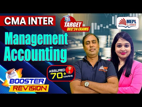 CMA Inter | Management Accounting - Booster Revision 🔥| MEPL Classes