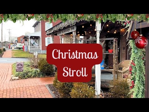 Christmastime stroll in Bird-in-Hand - plus visiting the Bakery & Artisan Village #lancasterpa