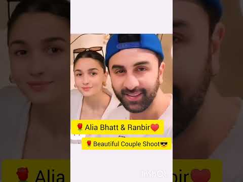 Alia Bhatt & Ranbir Kapoor #couple #shoot #viralshorts #caption#fypyoutube#song♥️