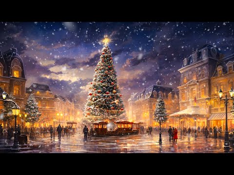 "Snowy Christmas Night" Happy Holiday Peaceful Instrumental, Christmas Music 2024 for Relaxation