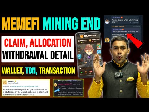 Memefi Airdrop Big Profit Allocation🤩|| Memefi Airdrop Withdrawal Update || Memefi Listing TGE Date