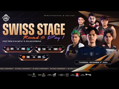 🔴 LIVE | MLBB M6 World Championship | Swiss Stage Round 5 Day 1