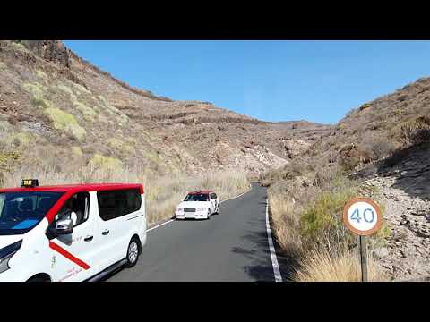 Gran Canaria Maspalomas To Palmitos Park  | Dangerous Roads And Beautiful View