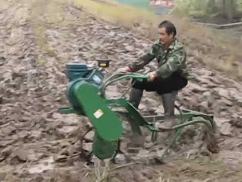 MIni mono-wheel  three-point balancing support Field Rice farm cultivator