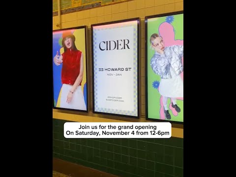 Get ready with Christa to take the subway in NYC 🍎  #CiderNYC #shopcider #cidergang #shorts