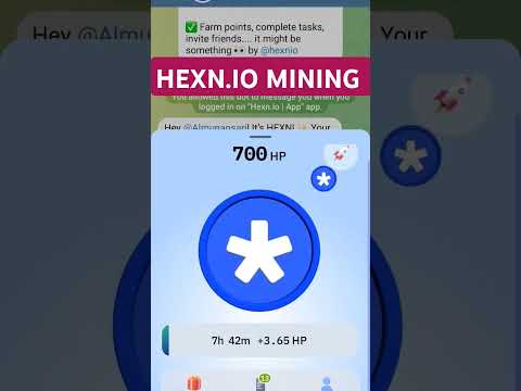 new mining App 2024 ! HEXN.IO APPS ! Telegram new mining bot ! new mining apps ! #shorts #short