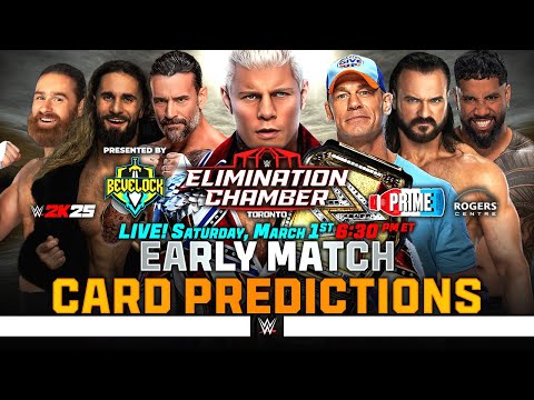 WWE Elimination Chamber 2025 - Match Card Predictions | Bevelock