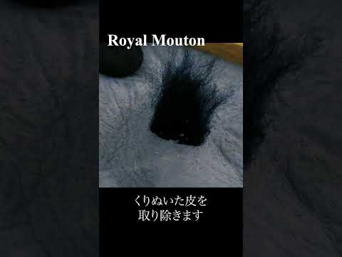 【ASMR】羊毛穴あけ加工【ROYAL MOUTON】#shorts  #bmw #audi #asmr #Makuake #daiki #mouton#カー用品 #クラウドファンディング#高級車