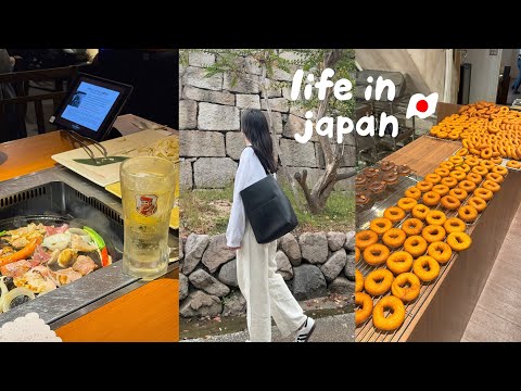 ENG ) JAPAN DAILY LIFE VLOG - autumn mukbang, ootd, donuts shop hopping, great spots in Kobe & Osaka