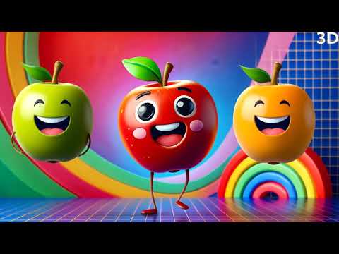 Fruits Dance Sensory for Kids 🍎  Veggie Stream & Summer Dance Party