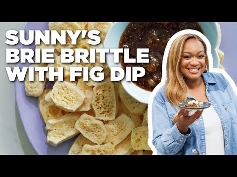 Sunny Anderson's Easy Brie Brittle with Fig Dip | The Kitchen | Food Network