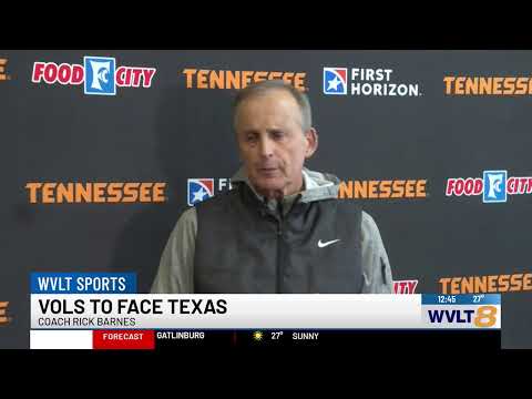 Coach Rick Barnes is speaking as the Vols hit the road to face Texas