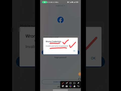 Facebook Wrong Credentials Invalid Username Or password #bangla #guidezone #facebookloginproblem