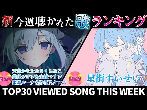 【curst】ホロライブ歌ってみた週間ランキング  viewed cover song this week 2024/1/26～2024/2/2【1年期間/1year 】【hololive】