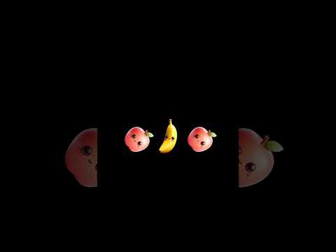 Funny Fruits Sensory Video Shorts #3 #highcontrast #BabySensory #babybraindevelopment