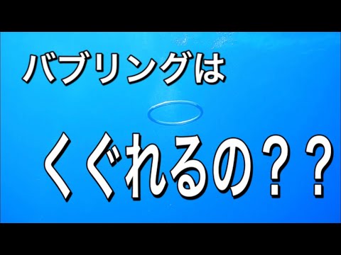 【ダイビング】バブルリングを潜り抜けれるか