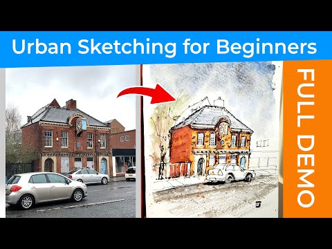 Urban Sketching for Beginners - A Historic Building in Derby