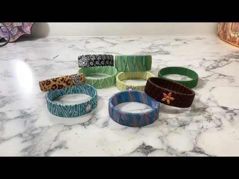 How to make Bracelets with your favorite #ribbons and #recycled items! 😊