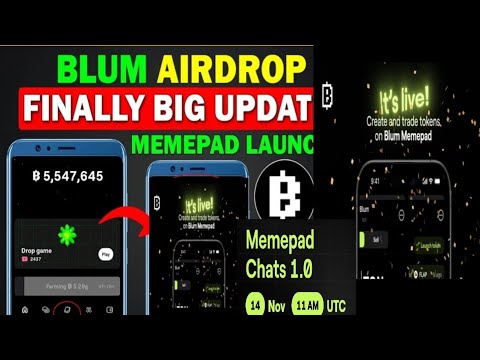 Blum Airdrop Claim And Withdraw || Blum Memepad Kya Hai || BLUM NEW Update || blum coin withdrawal