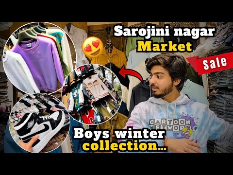 Sarojini Nagar Market Delhi || Boys Winter Collection 2023 😍